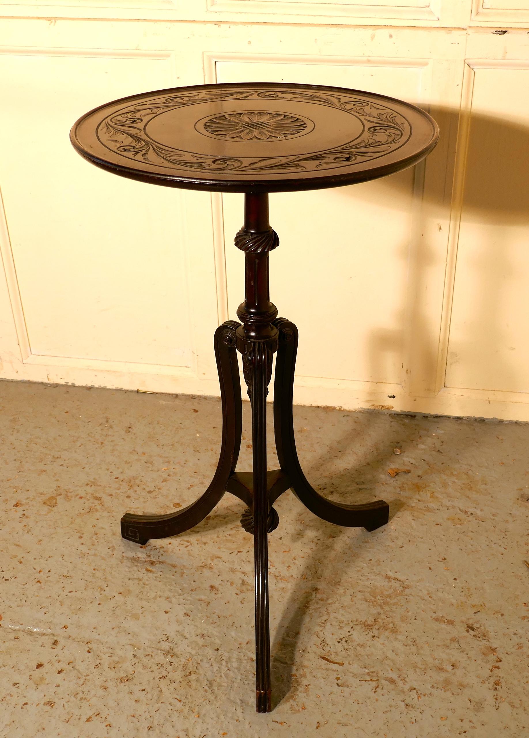 Late 19th Century Decorative 2 tone Art Nouveau Wine Table by Bulstrode of Cambridge For Sale