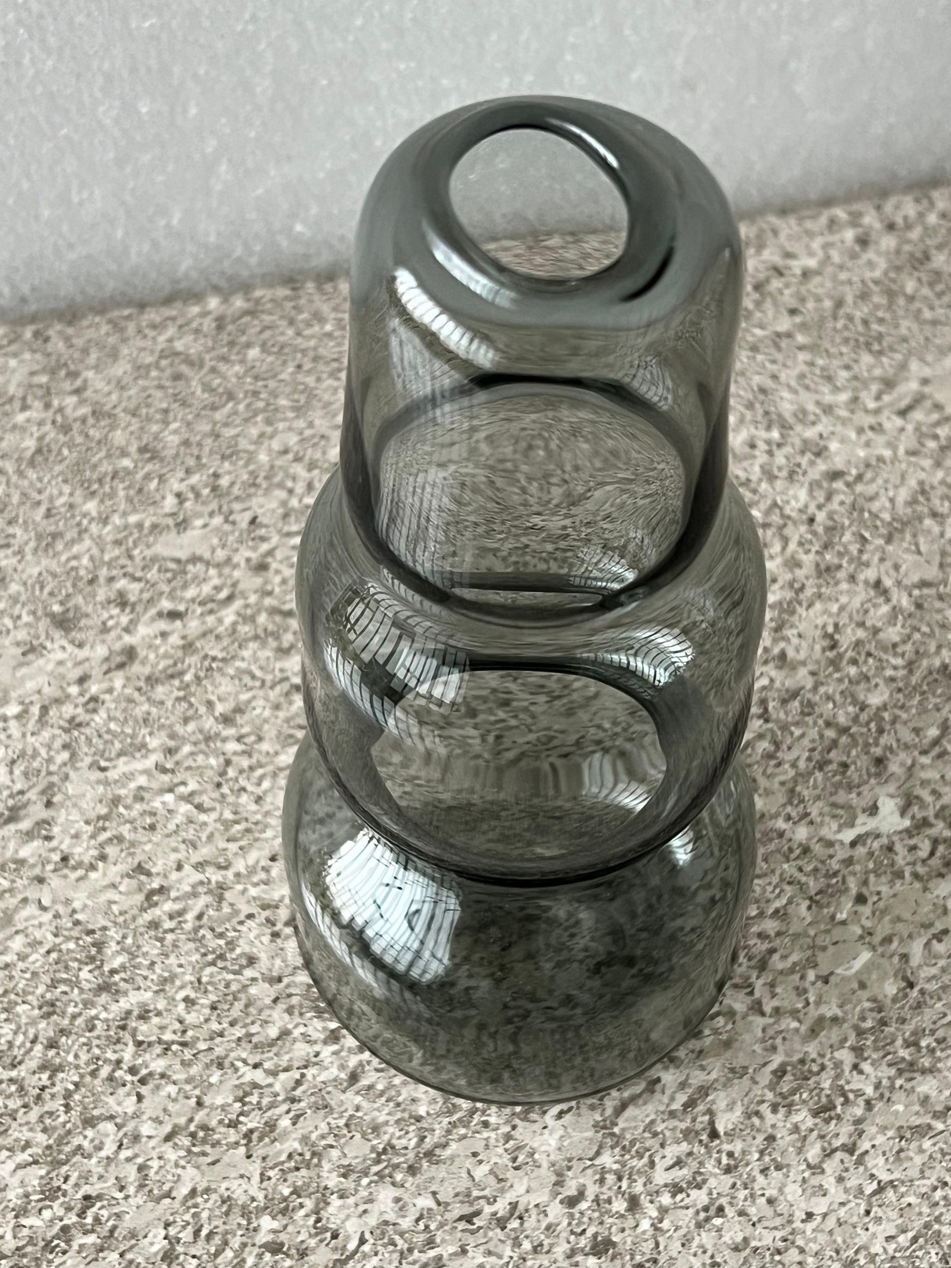 Accessorio decorativo  Vaso unico in vetro artistico di Murano soffiato a mano 