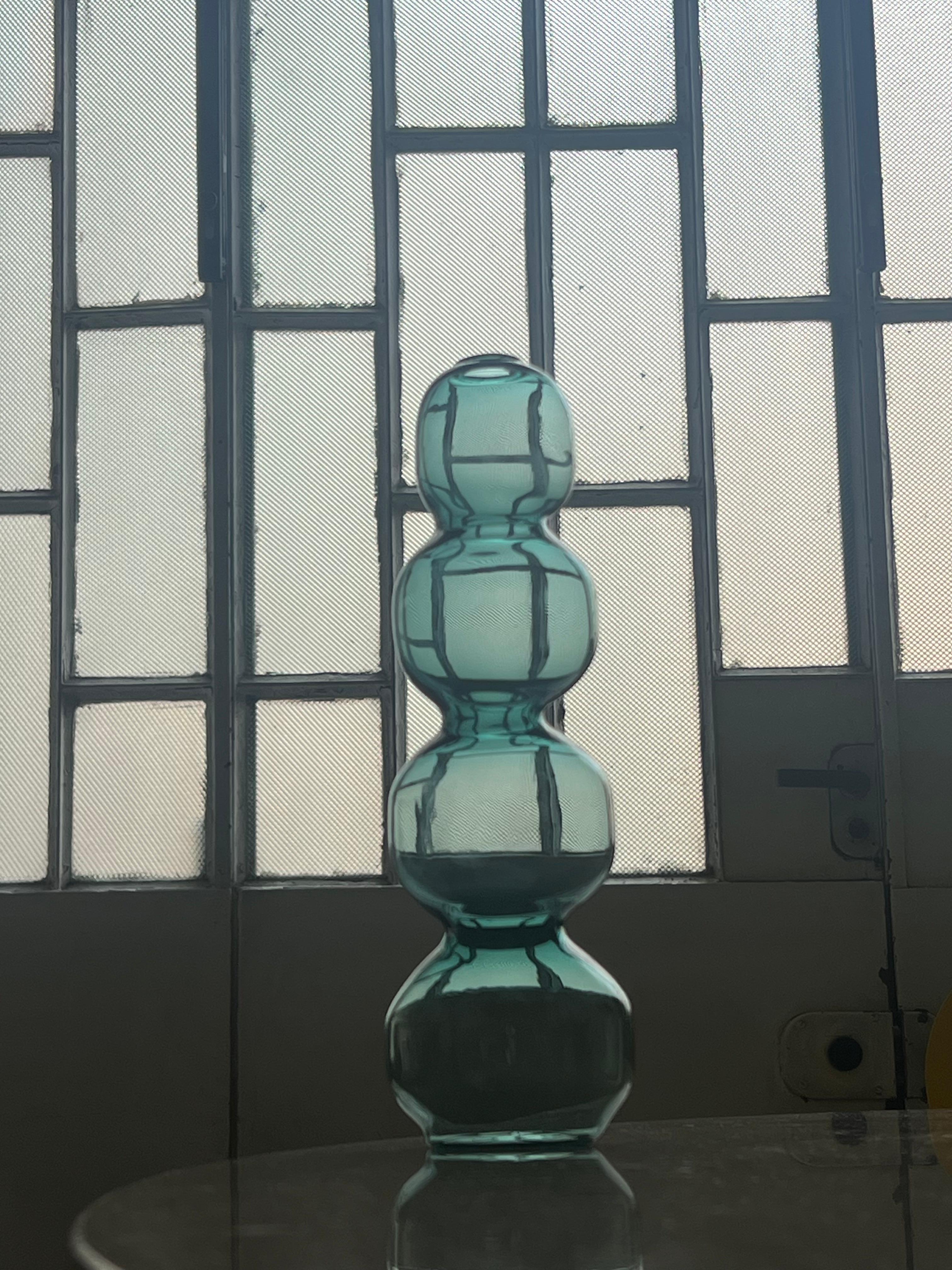 Accessorio decorativo  Vaso unico in vetro artistico di Murano soffiato a mano 