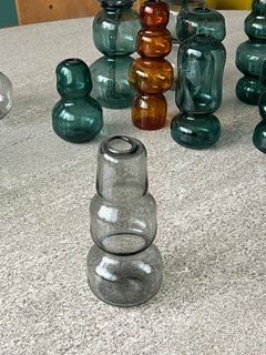 Dekoratives Accessoire  „Flow“ Vase aus mundgeblasenem Murano-Kunstglas von Spinzi, Ein-off-Druck