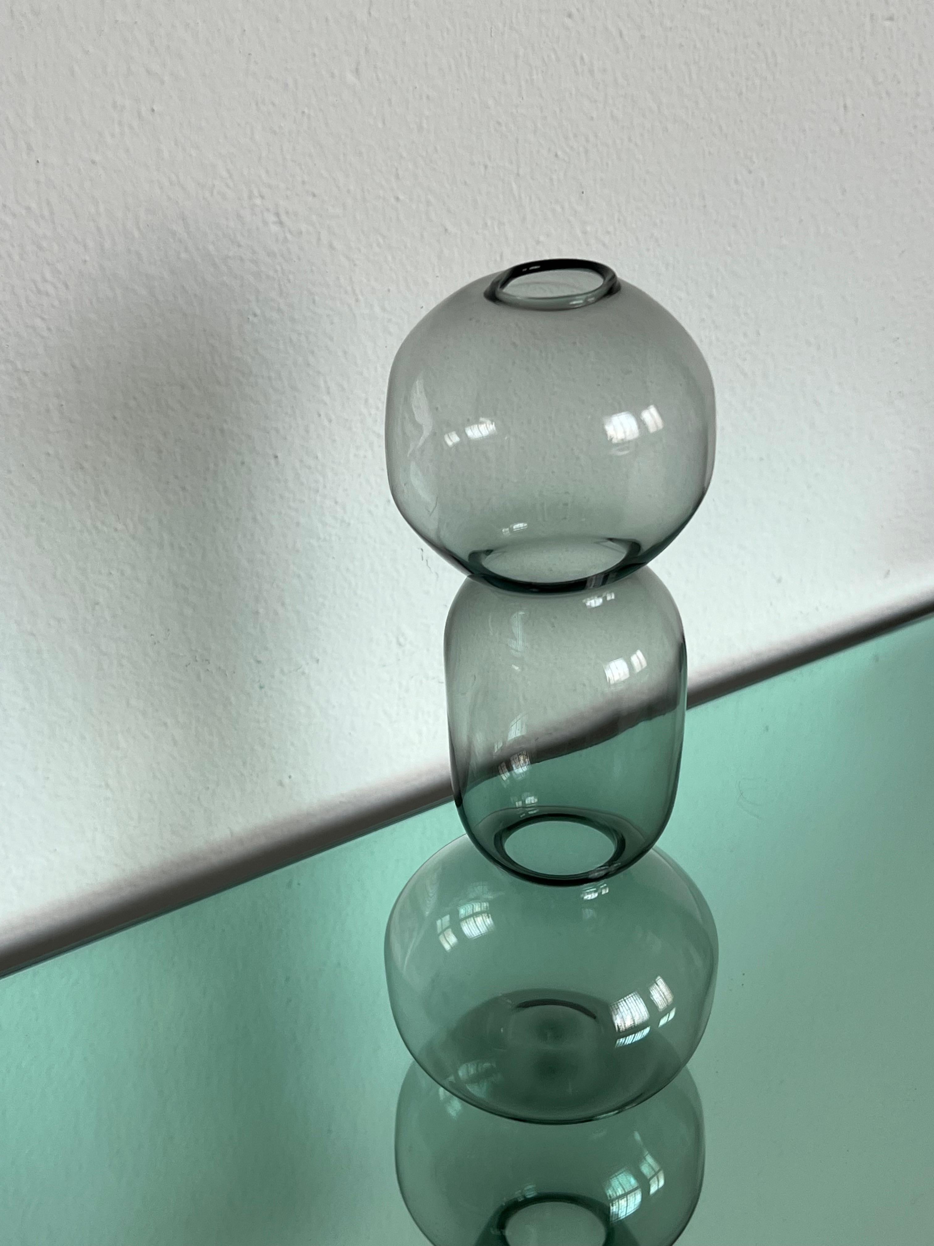 Italiano Accessorio decorativo  Vaso unico in vetro artistico di Murano soffiato a mano 