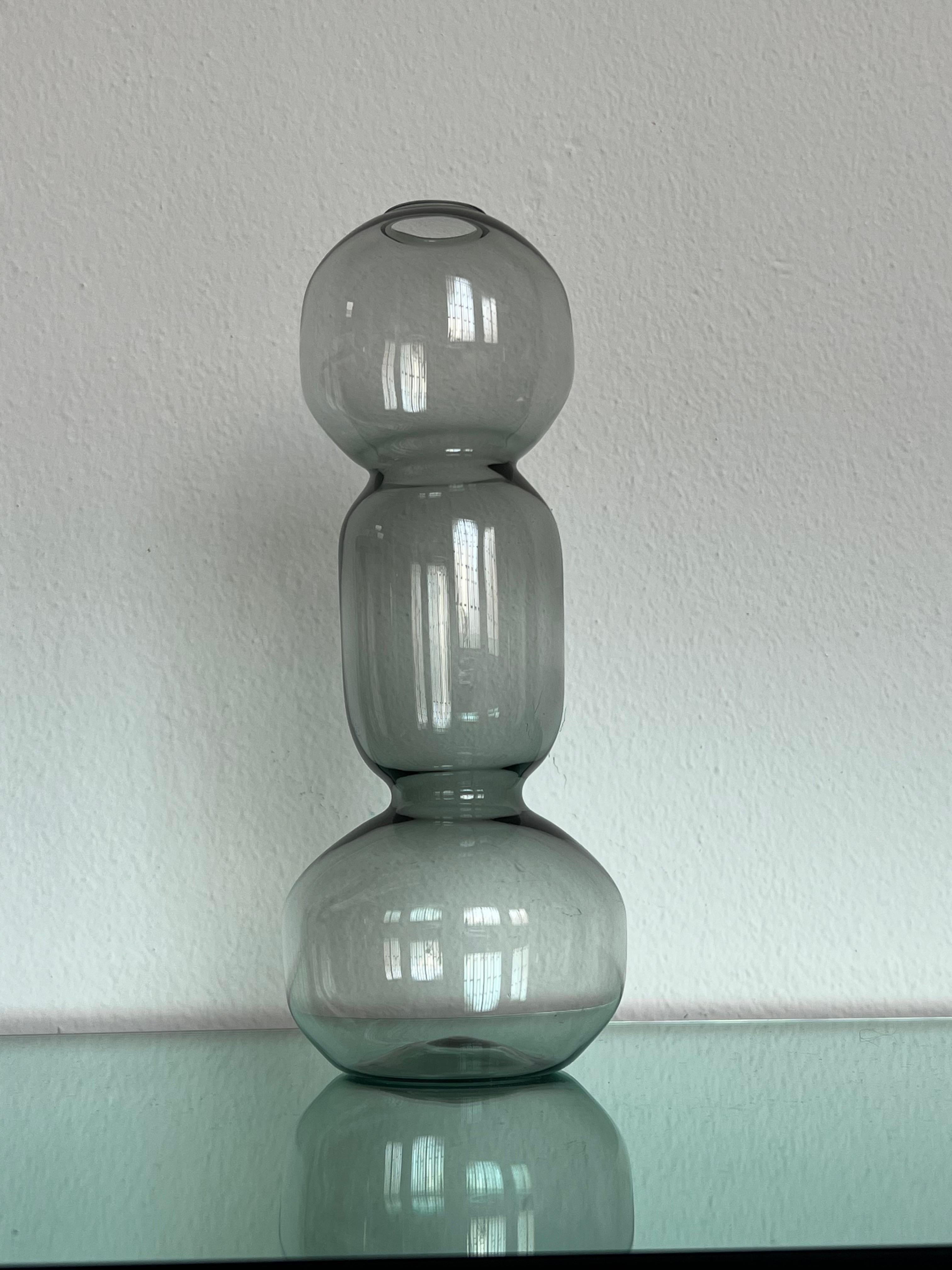 Vetro Accessorio decorativo  Vaso unico in vetro artistico di Murano soffiato a mano 