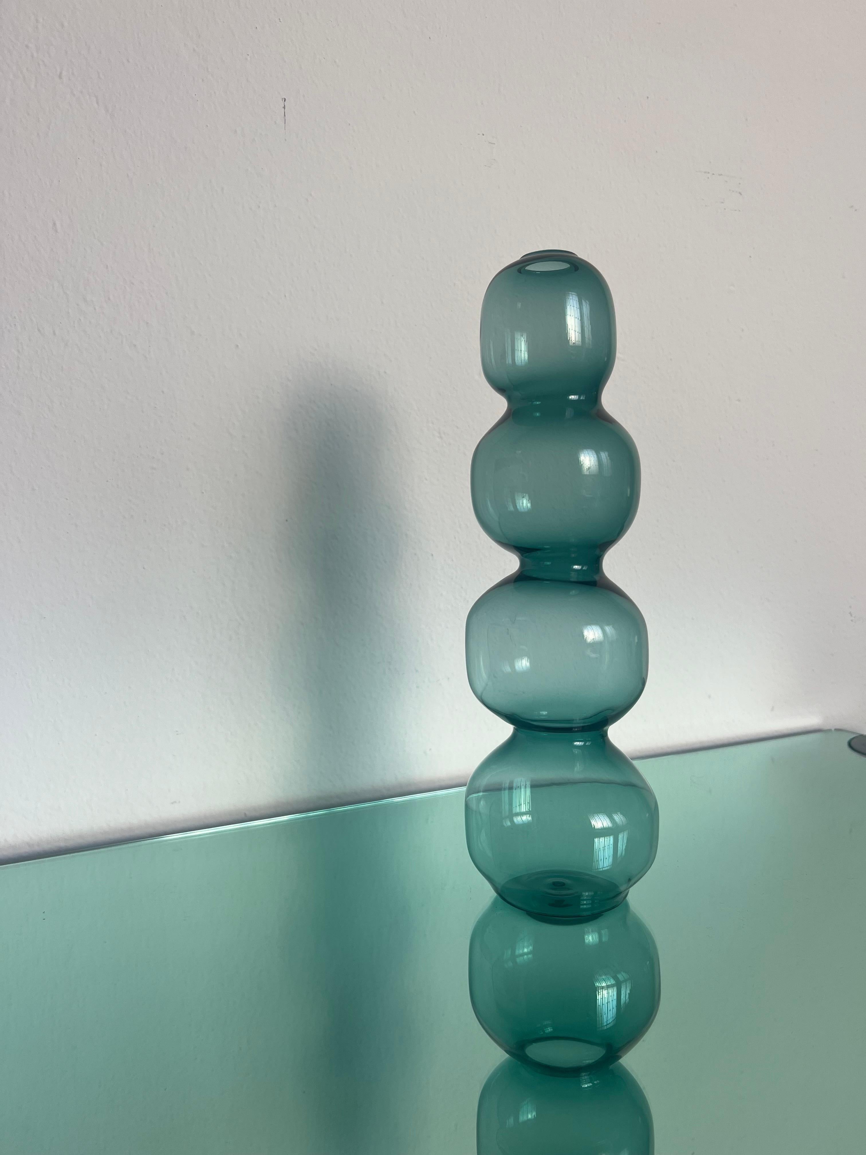 Accessorio decorativo  Vaso unico in vetro artistico di Murano soffiato a mano 
