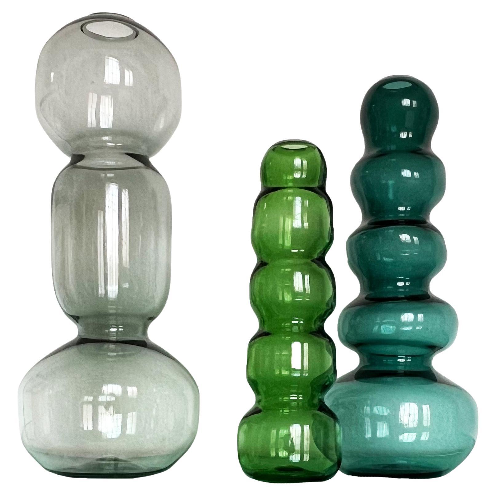 Decorative accessory  "Flow" One-Off Hand Blown Murano art Glass Vase by Spinzi