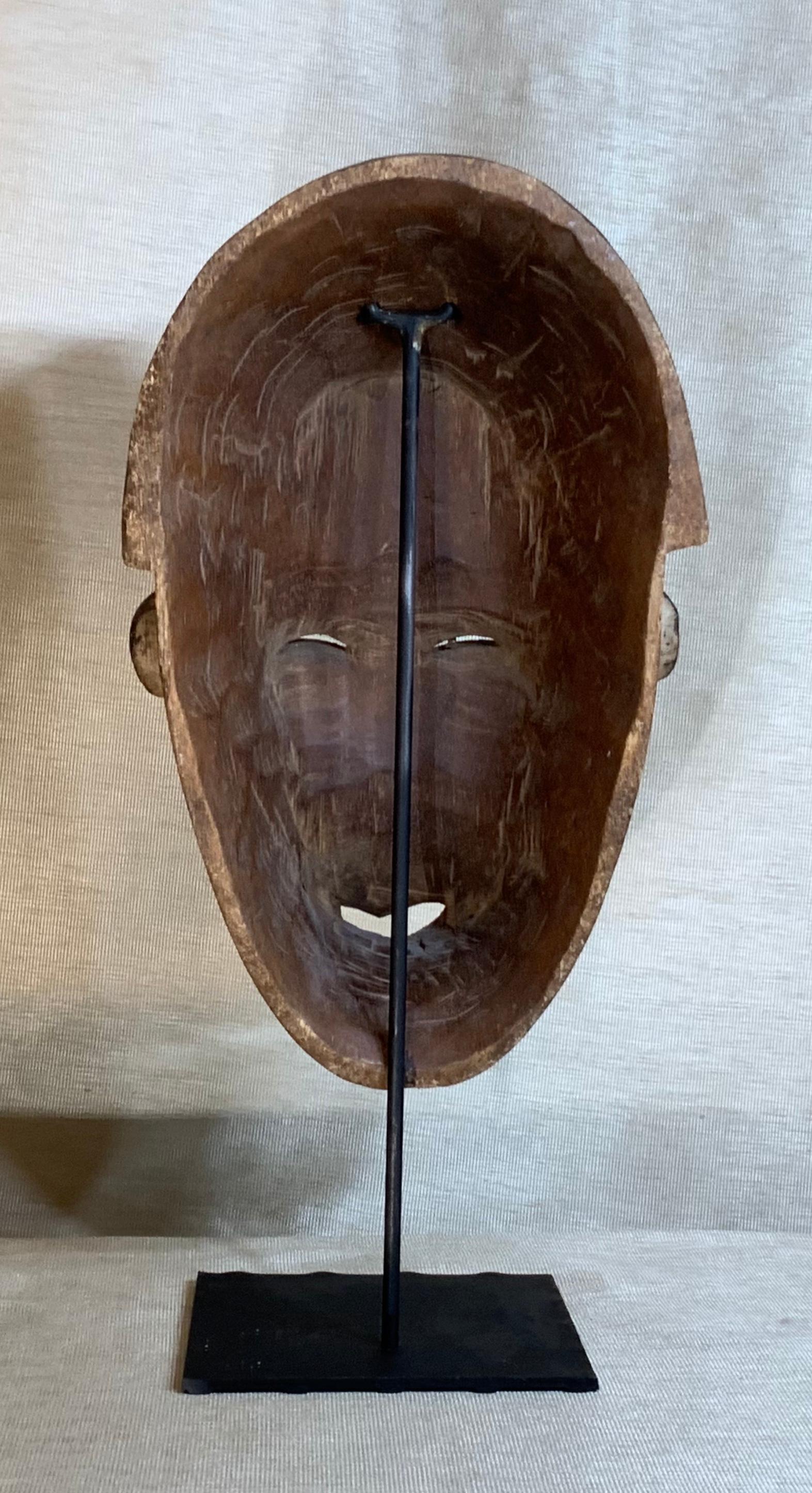 20th Century Decorative African Folk Art Midcentury Tribal Wood Mask