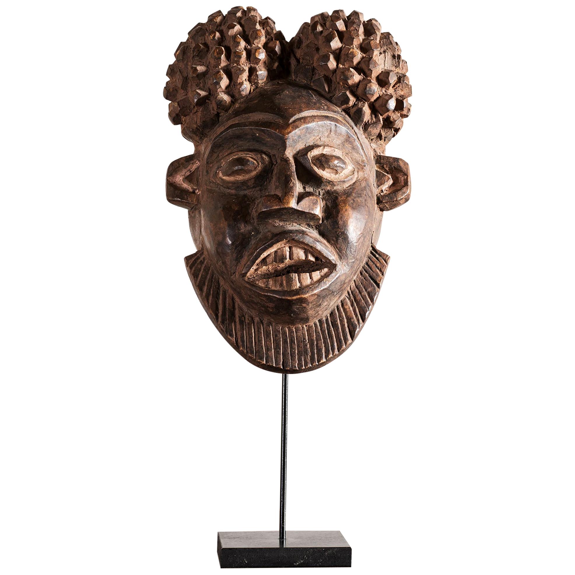 Decorative African Mask, Cameroon, 1950s