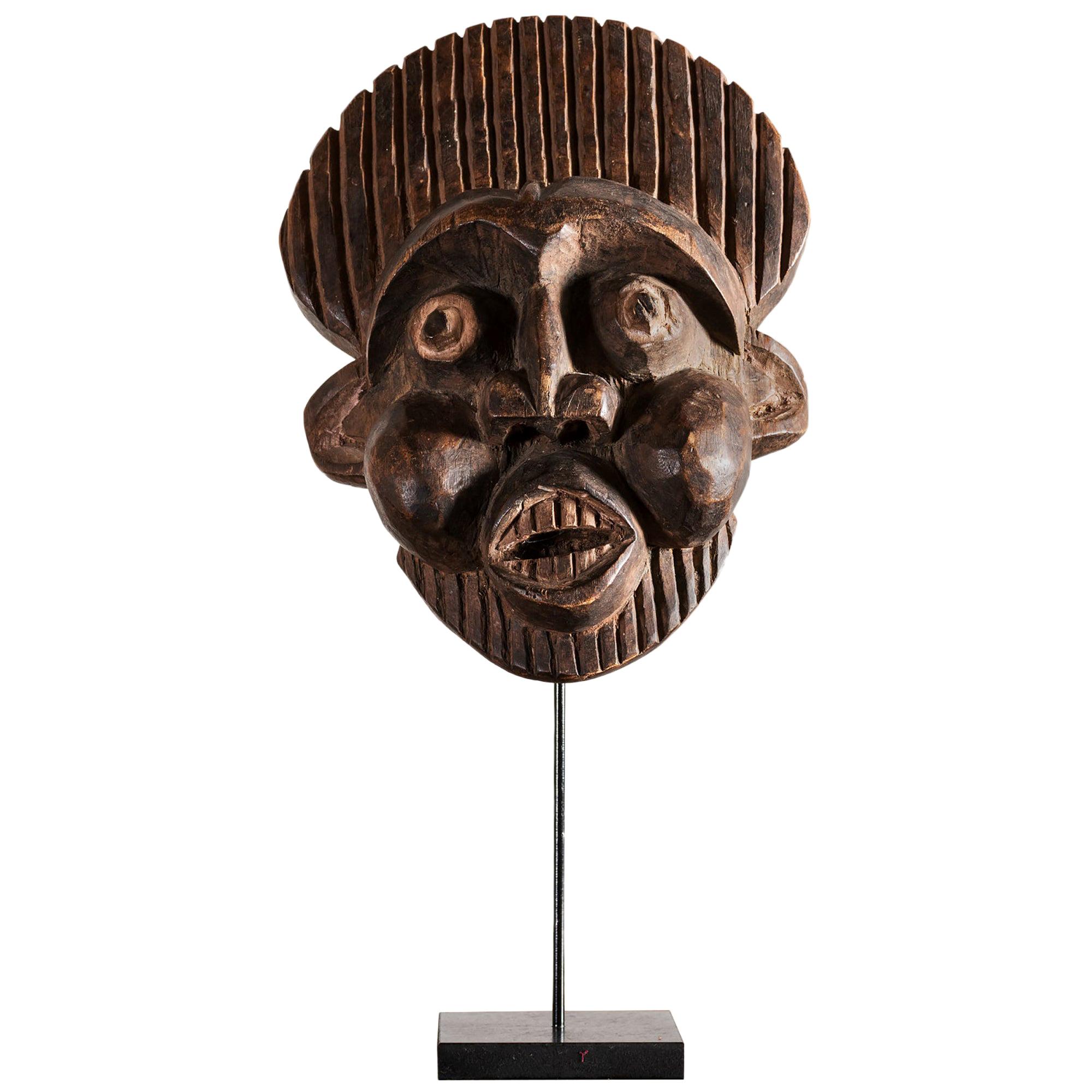 Decorative African Mask, Cameroon, 1950s For Sale