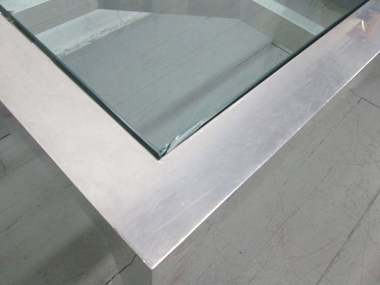 Decorative Aluminium Table or Desk In Good Condition For Sale In New York, NY
