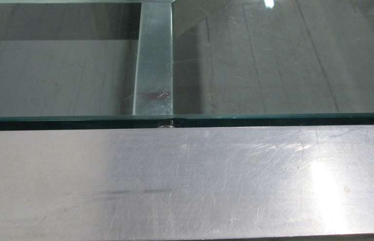 Aluminum Decorative Aluminium Table or Desk For Sale