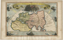 Veteris Orbis Climata – Ancient World Map after Strabo by Cellarius, 1731