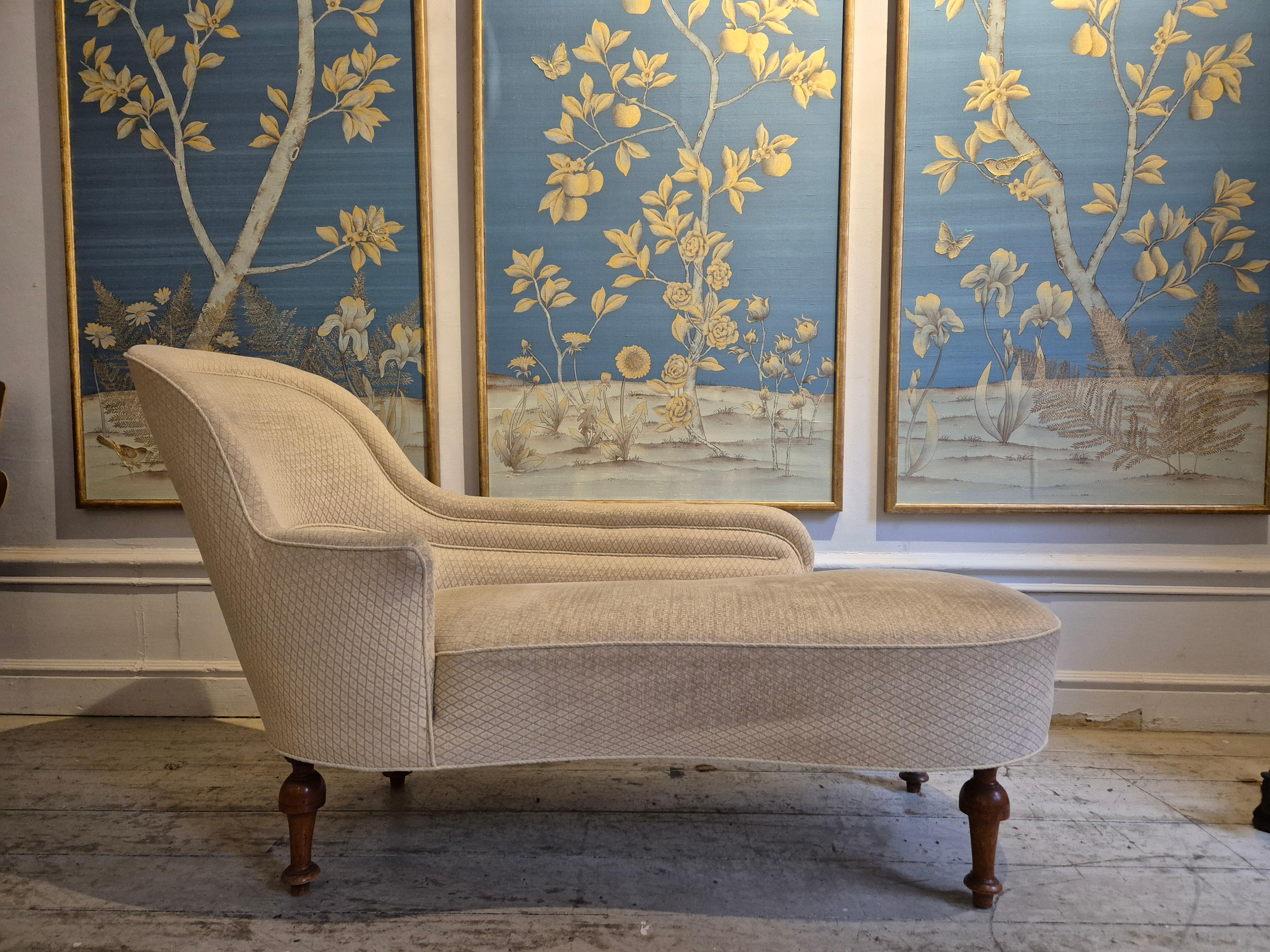 Chaise longue décorative et confortable, fin du XIXe siècle. en vente 5