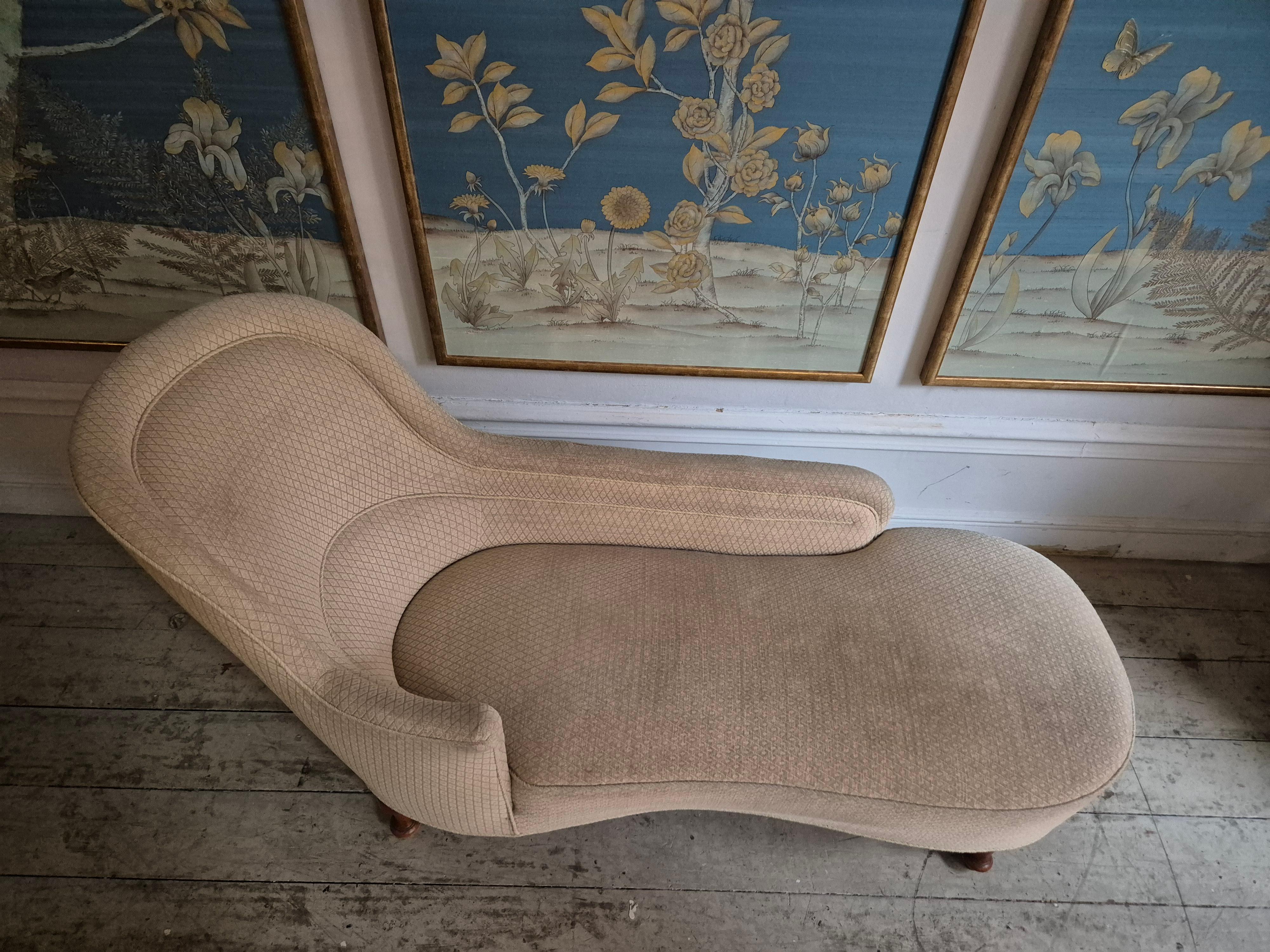Chaise longue décorative et confortable, fin du XIXe siècle. en vente 1