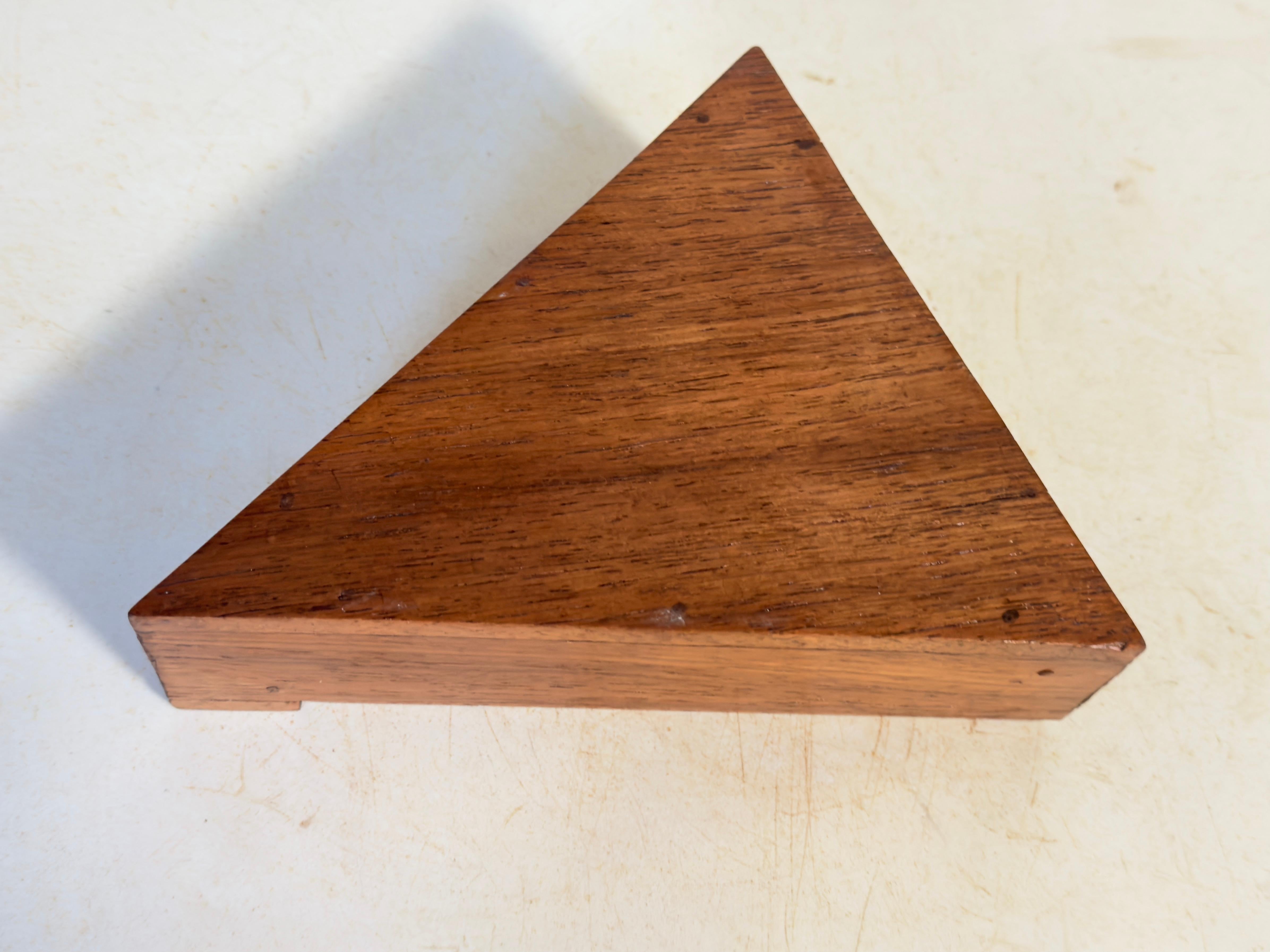 Dekorative und Schmuckkästchen aus Holz mit Holzschachtel  Geometrisches Muster Frankreich 1970 im Angebot 4