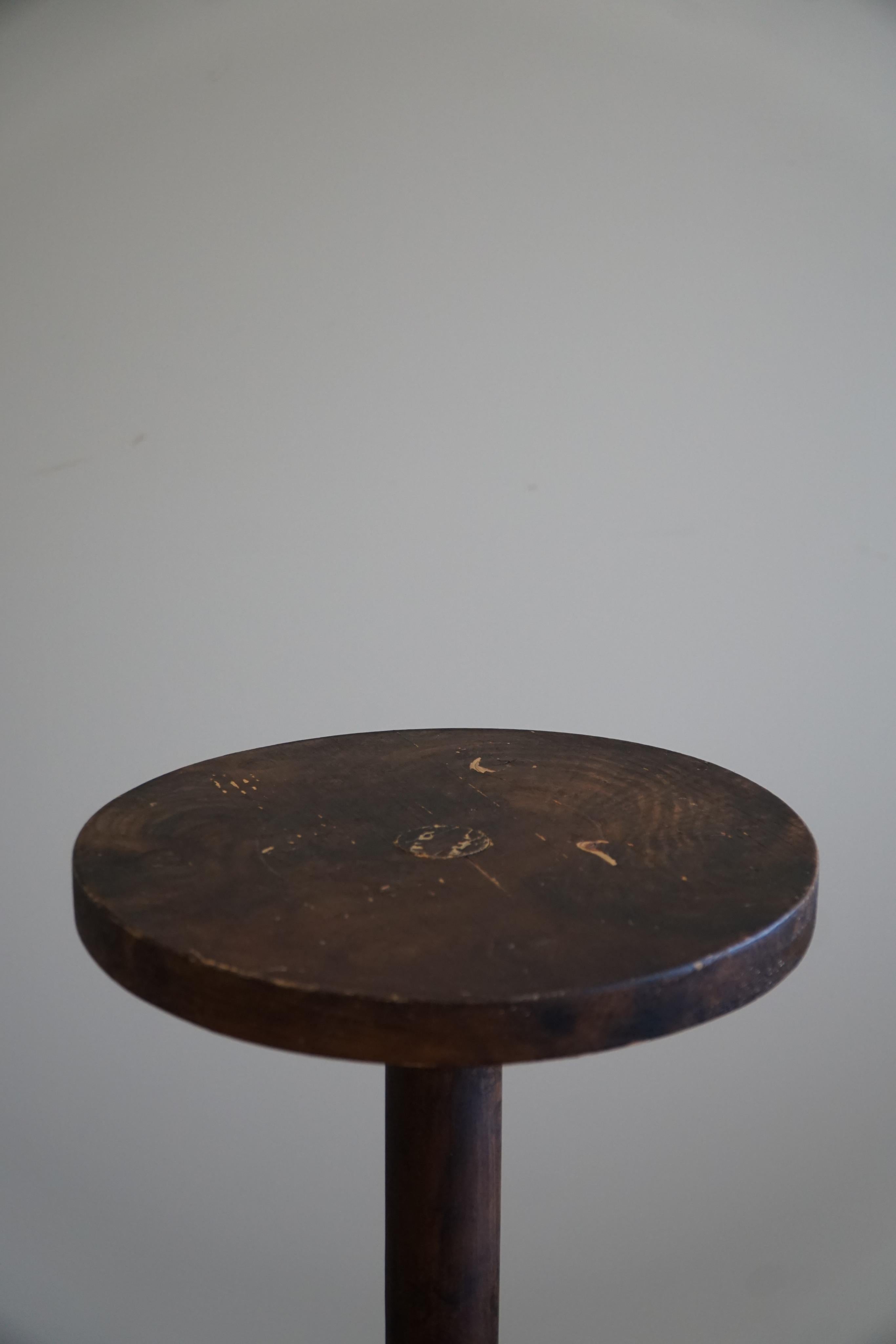 Decorative and Multifunctional Side Table / Pedestal, Danish Art Deco, 1940s For Sale 3
