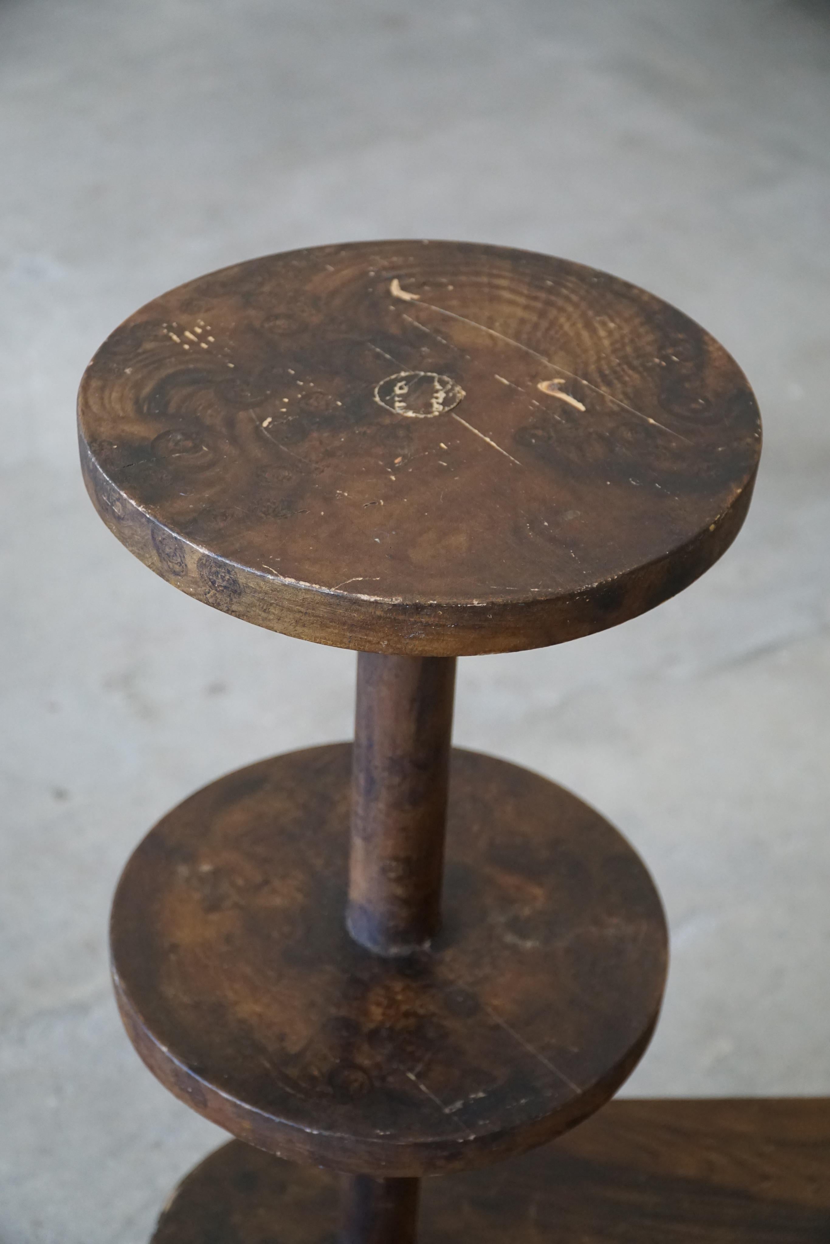 20th Century Decorative and Multifunctional Side Table / Pedestal, Danish Art Deco, 1940s For Sale