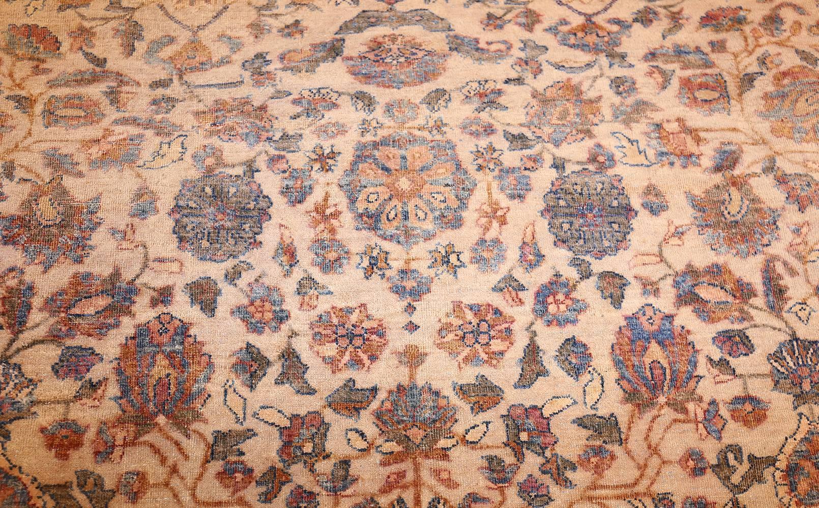 20th Century Decorative and Rare Square Size Persian Antique Tabriz Rug. Size: 14' x 14' 6
