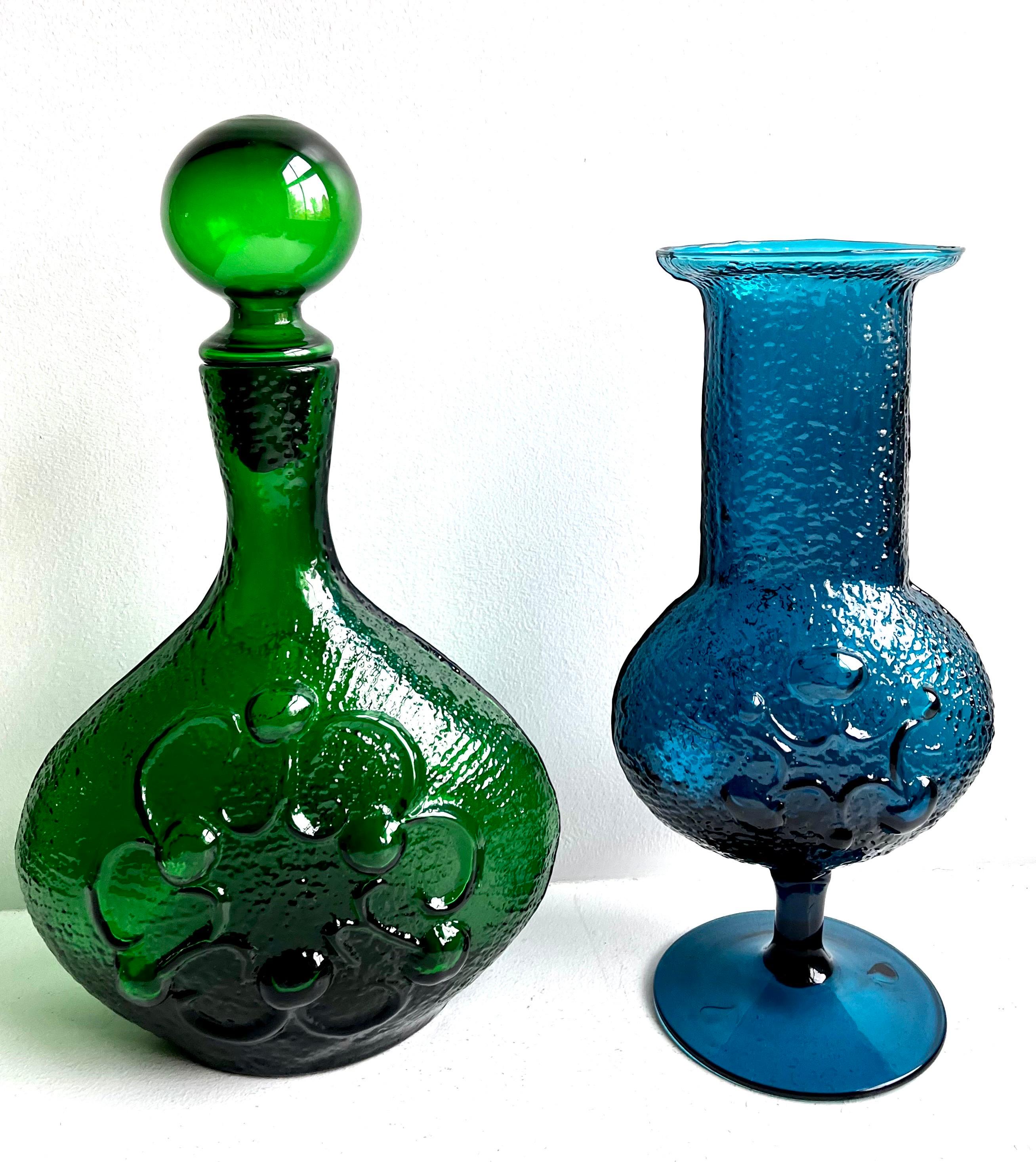 Carafe décorative en verre d'art 