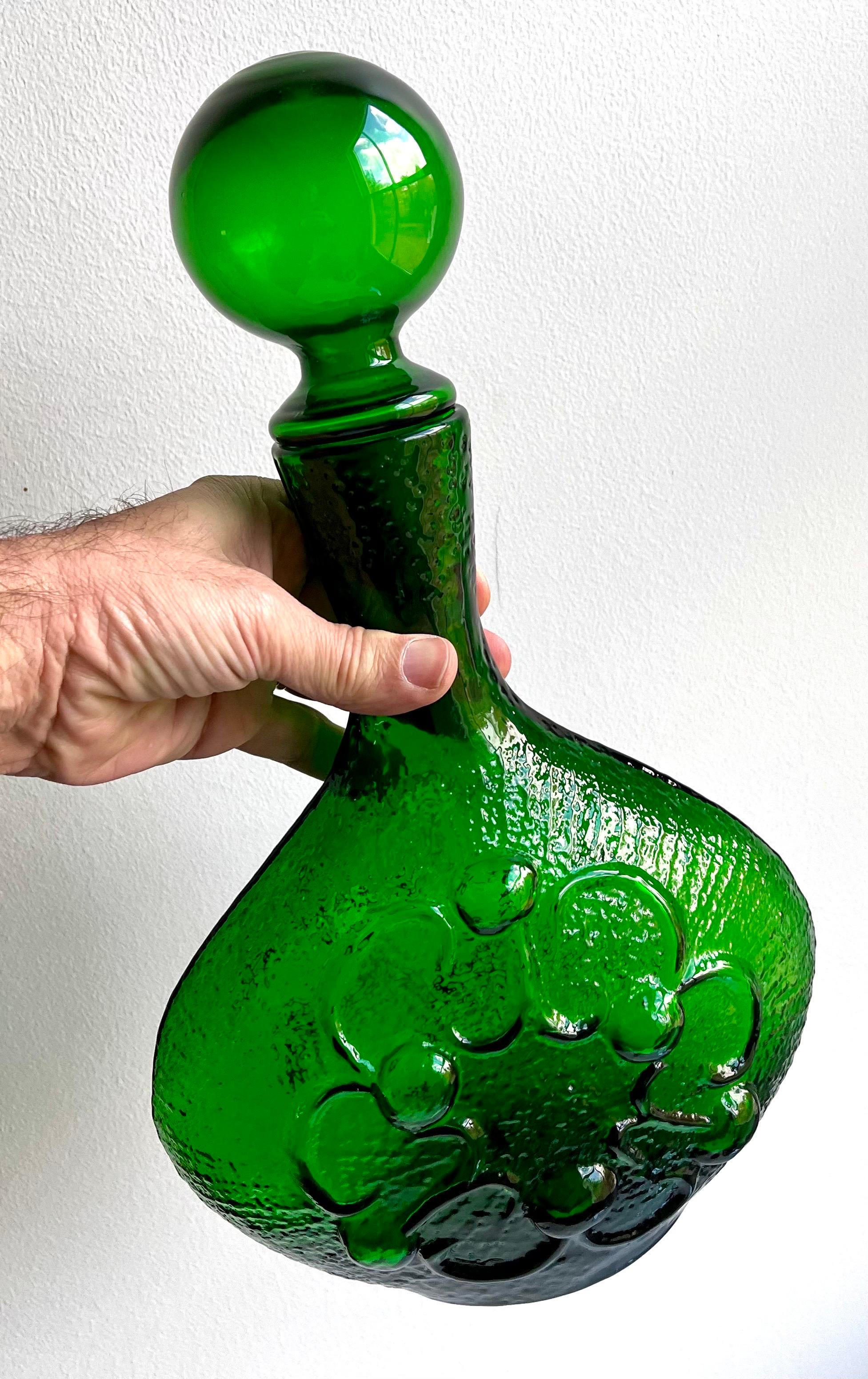 Carafe décorative en verre d'art 