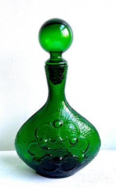 Decorative "Antigua" Art Glass Decanter by W. Husted for Stelvia, Italy, 1960's