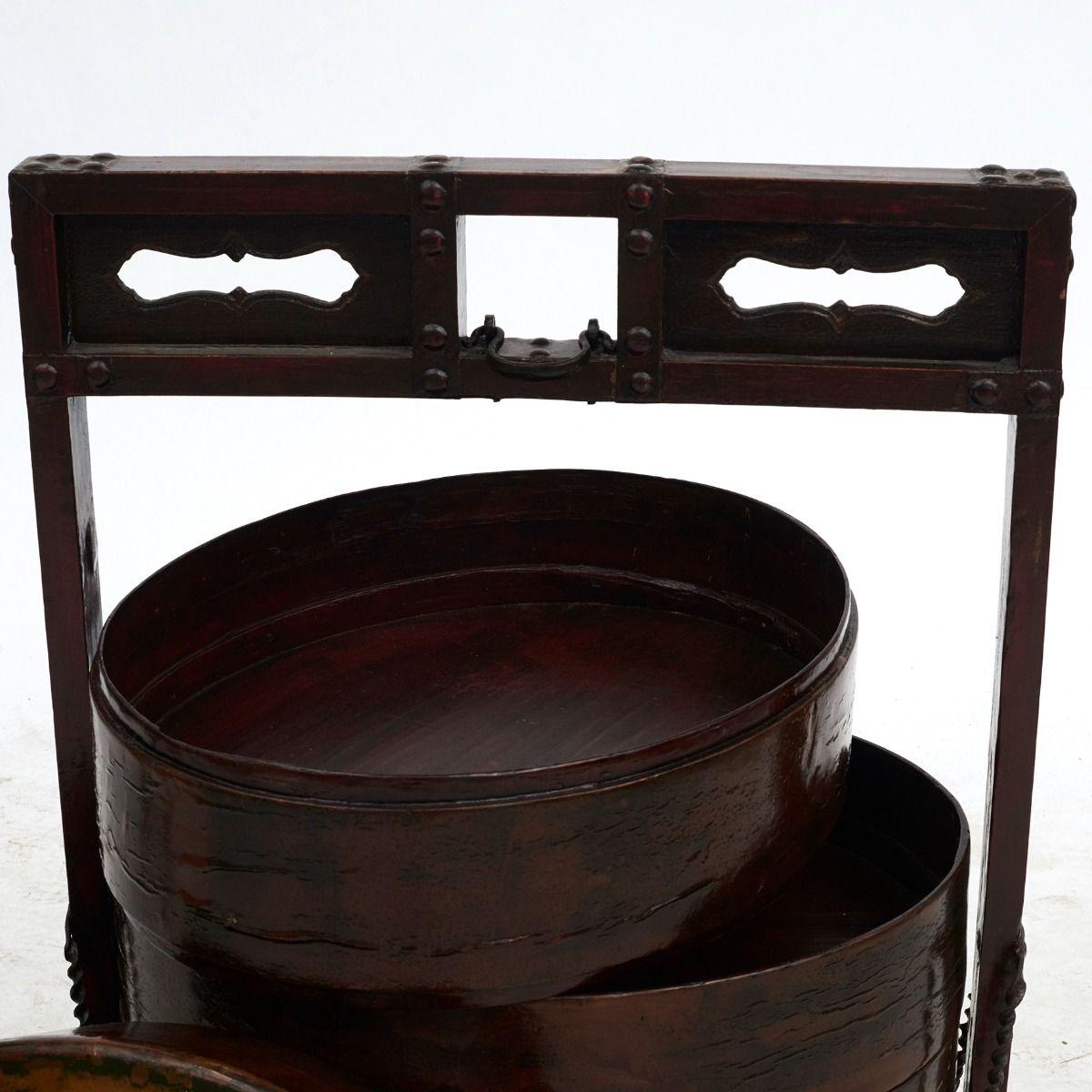 Caja apilable decorativa china antigua, provincia de Shanxi en venta 1
