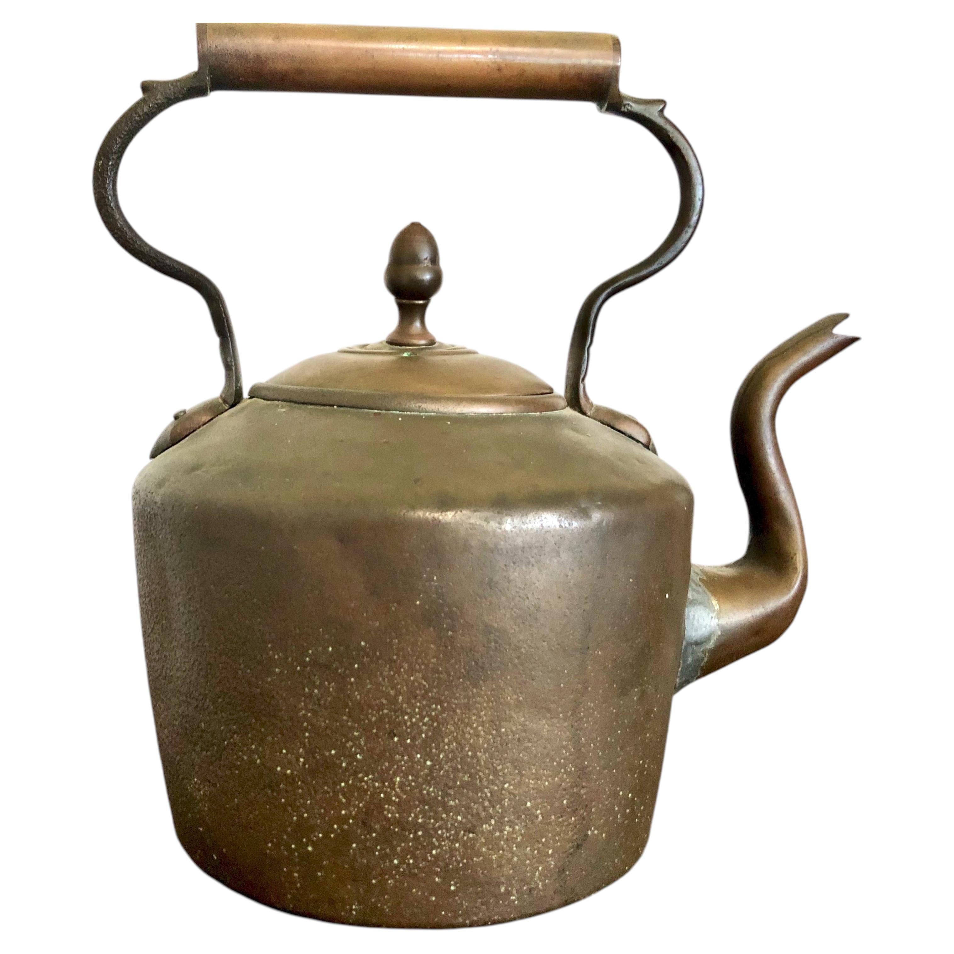 Decorative Antique Copper & Brass Kettle