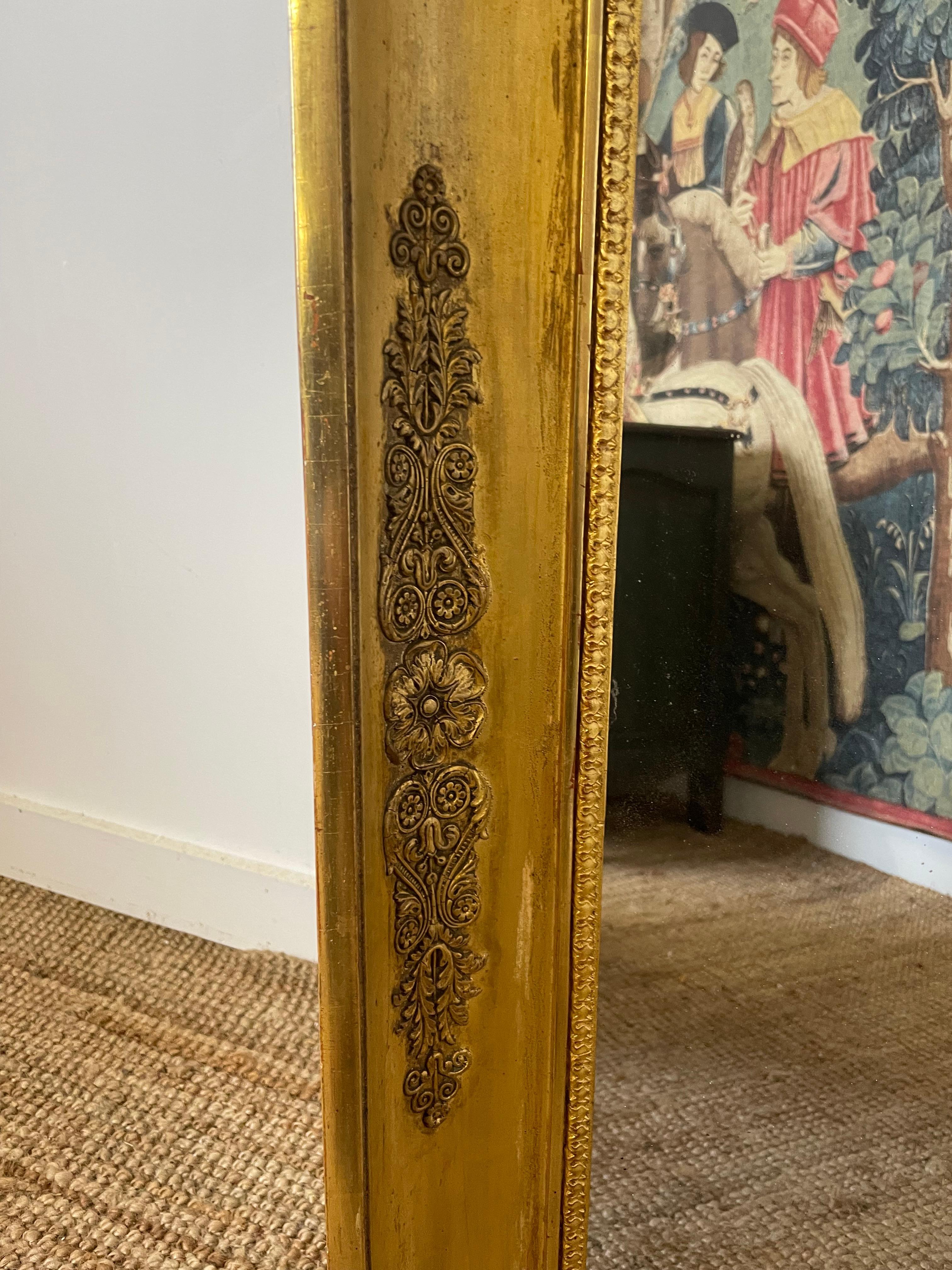 Dekorativer antiker französischer Spiegel im Empire-Stil  im Zustand „Gut“ im Angebot in Budleigh Salterton, GB
