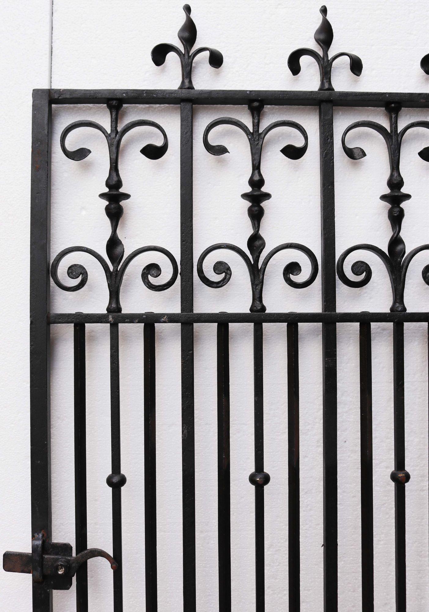 18th Century Decorative Antique Iron Gate For Sale