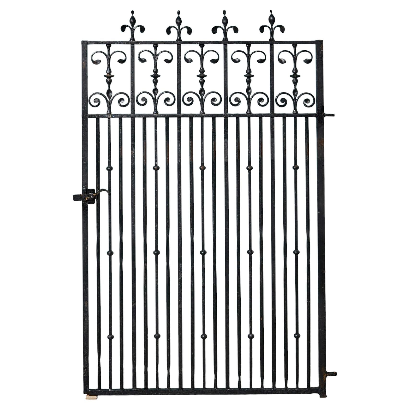 18th Century Georgian Wrought Iron Side Gate For Sale at 1stDibs