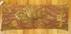 Decorative Antique Jacquard Tapestry Pillow with a Garden Design Allover