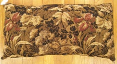 Decorative Antique Jacquard Tapestry Pillow with a Garden Design Allover