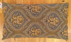 Decorative Antique Jacquard Tapestry Pillow with Floral Elements Allover