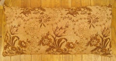 Decorative Antique Jacquard Tapestry Pillow with Floral Elements Allover