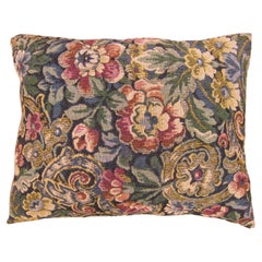 Dekoratives antikes Jacquard-Wandteppich-Kissen mit Blumenelementen aus Jacquard
