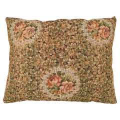 Decorative Antique Jacquard Tapestry Pillow with Floral Elments Allover