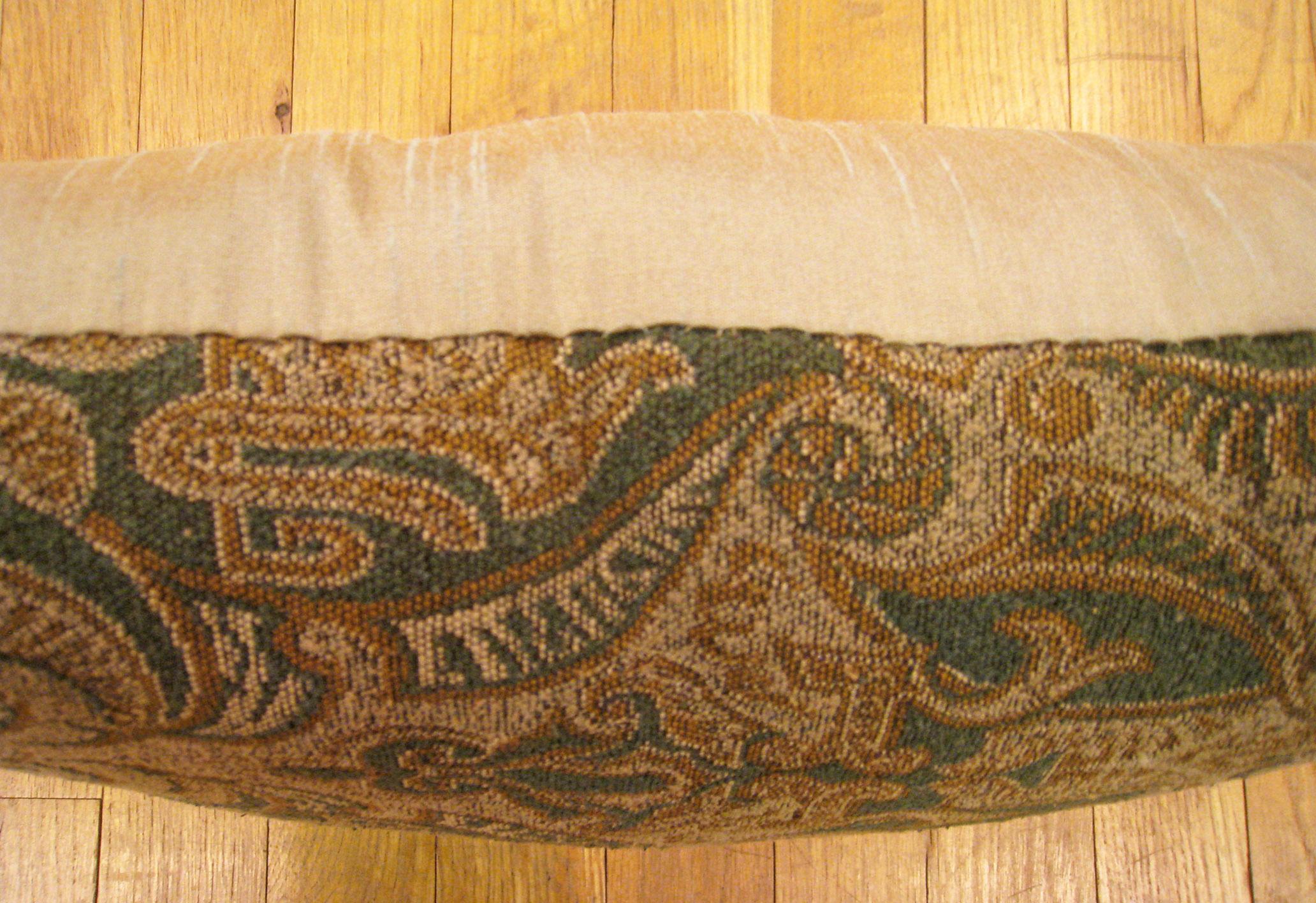 Cuscino decorativo antico in arazzo jacquard con astrazioni geometriche a tutto campo In condizioni buone in vendita a New York, NY