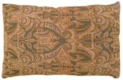 Coussin décoratif ancien en tapisserie jacquard avec motifs géométriques abstraits sur toute sa surface 