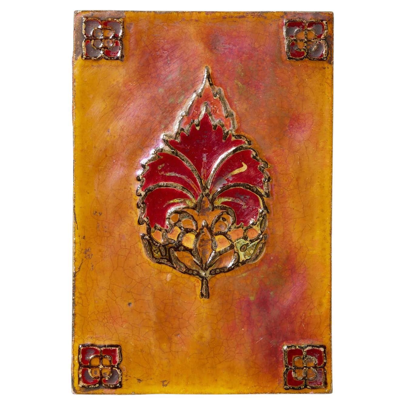 Carreaux de faïence décoratifs à lustre antique de Pilkington
Co.