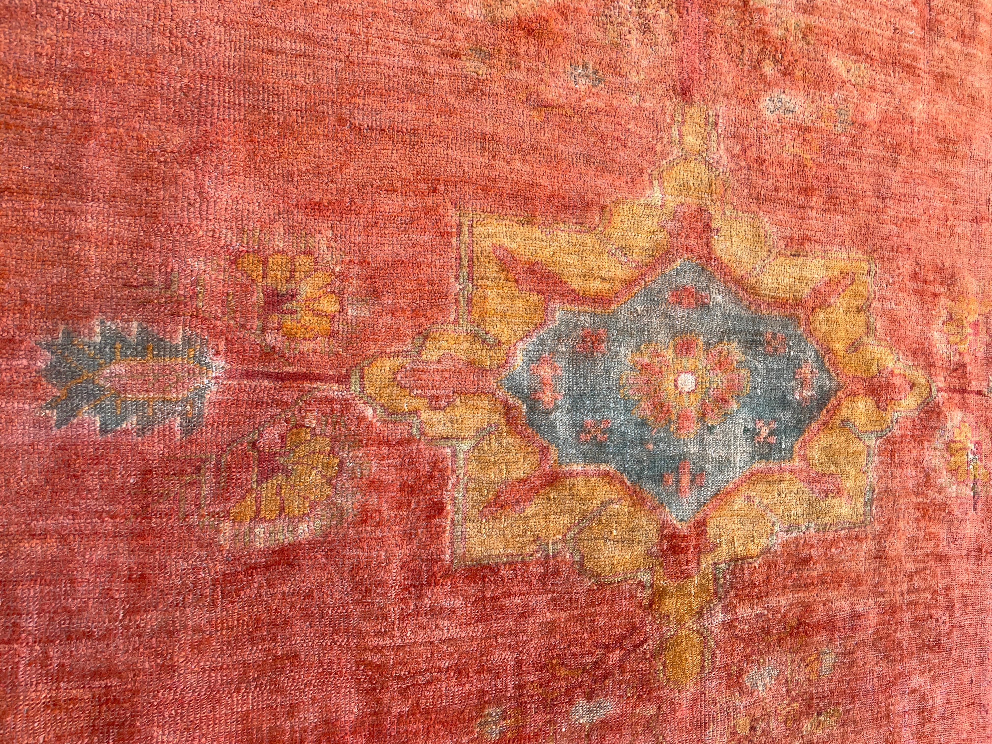 Antique Oushak Carpet, Most decorative For Sale 3