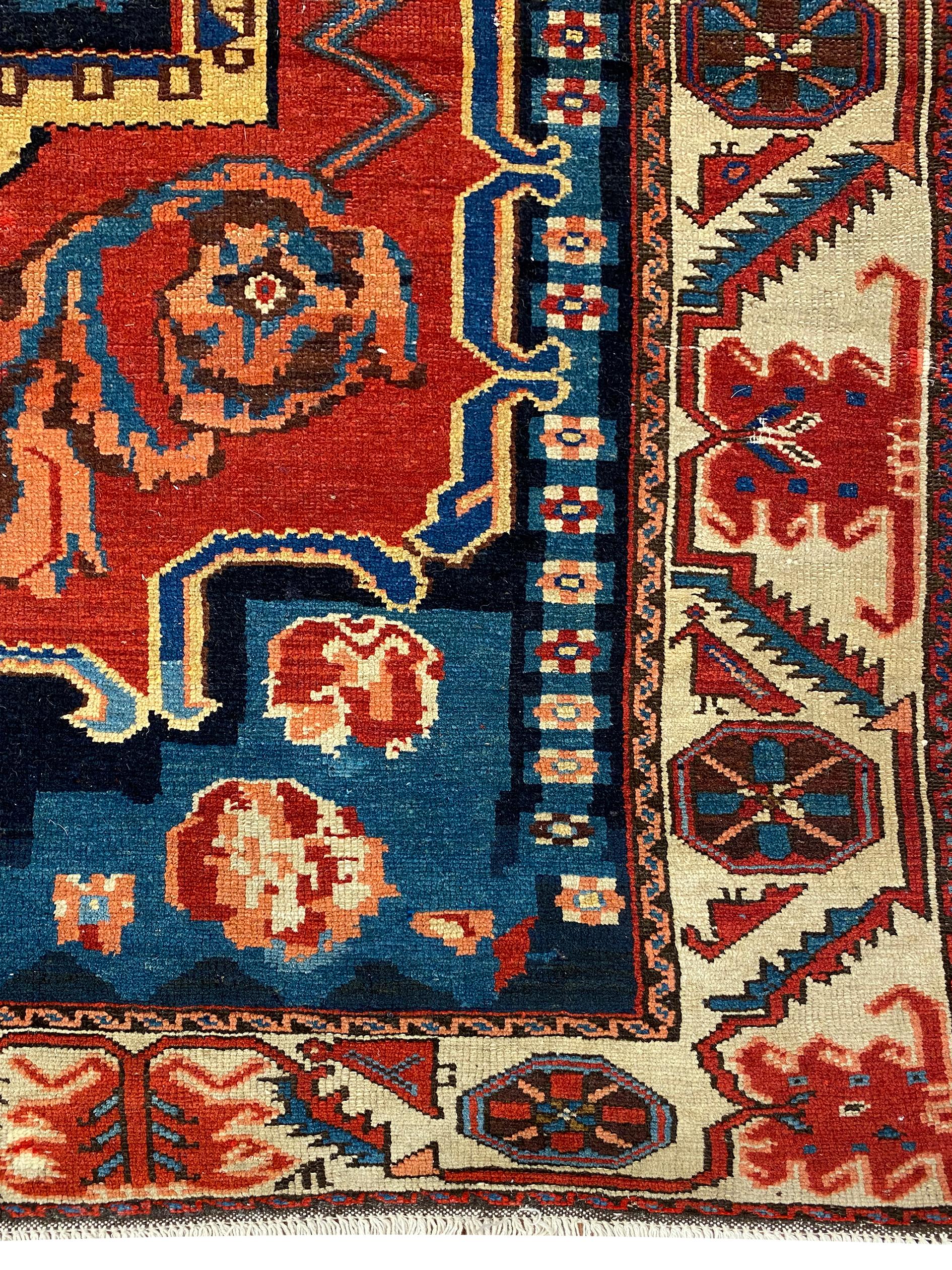 Islamic Decorative Antique Persian Bakhtiari 5' 8