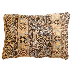  Dekoratives antikes persisches Hamadan-Teppich Kissen mit floralen Elementen