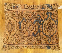 Decorative Antique Persian Hamadan Rug Pillow with Geometric Abstracts Allover