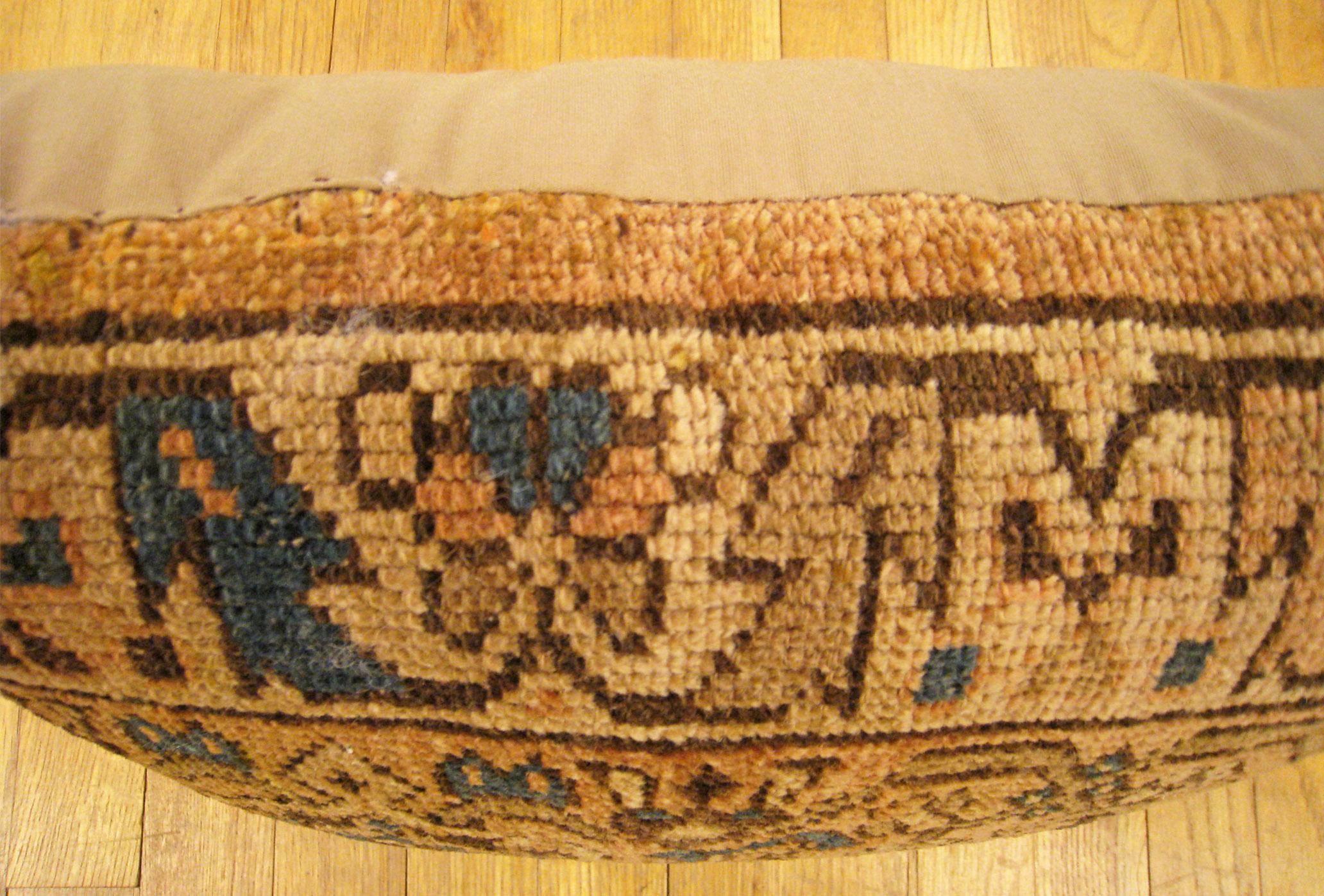  Decorative Antique Persian Hamadan Rug Pillow with Geometric Abstracts Allover In Good Condition For Sale In New York, NY