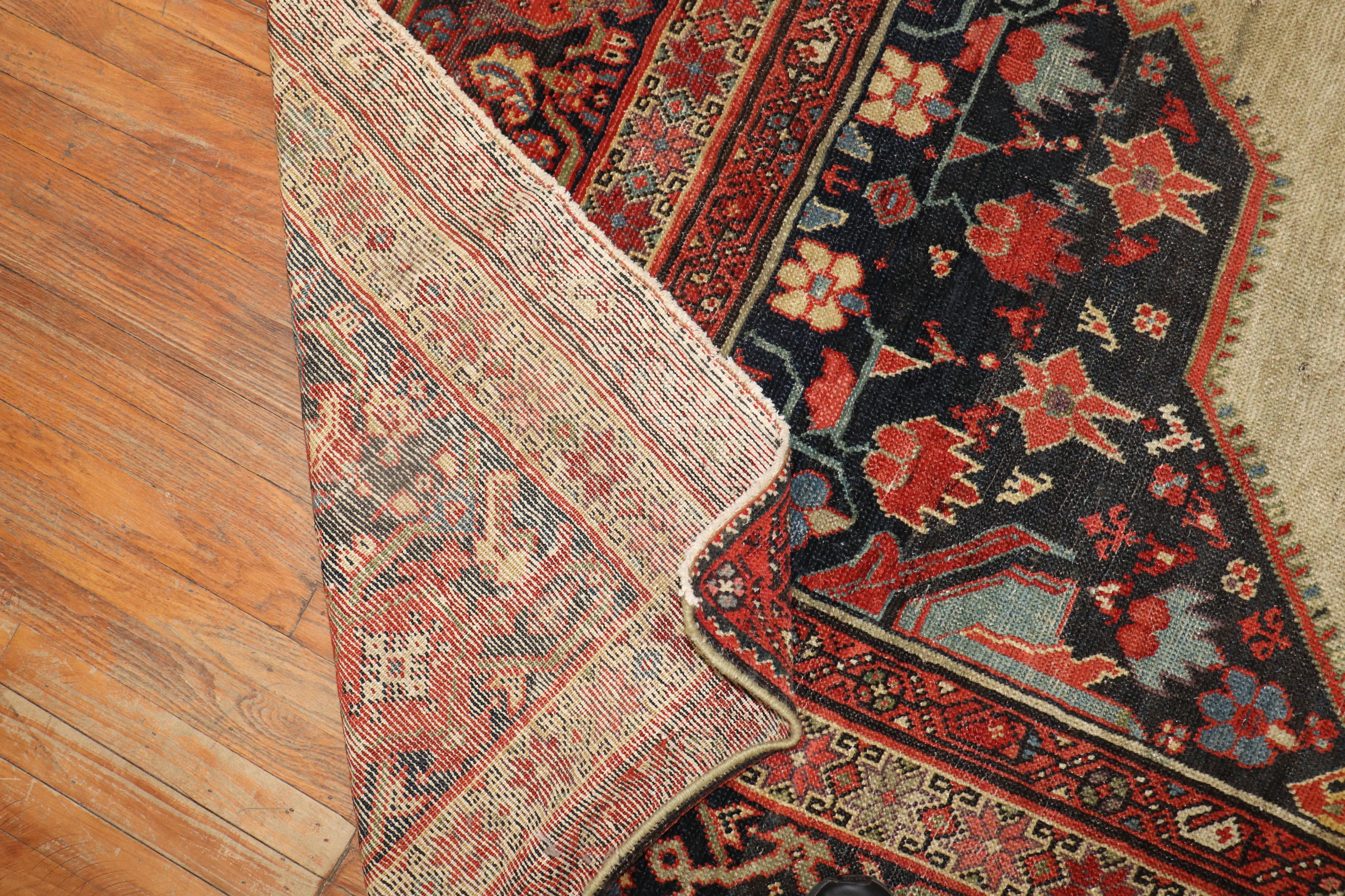 Decorative Antique Persian Mahal Rug For Sale 3