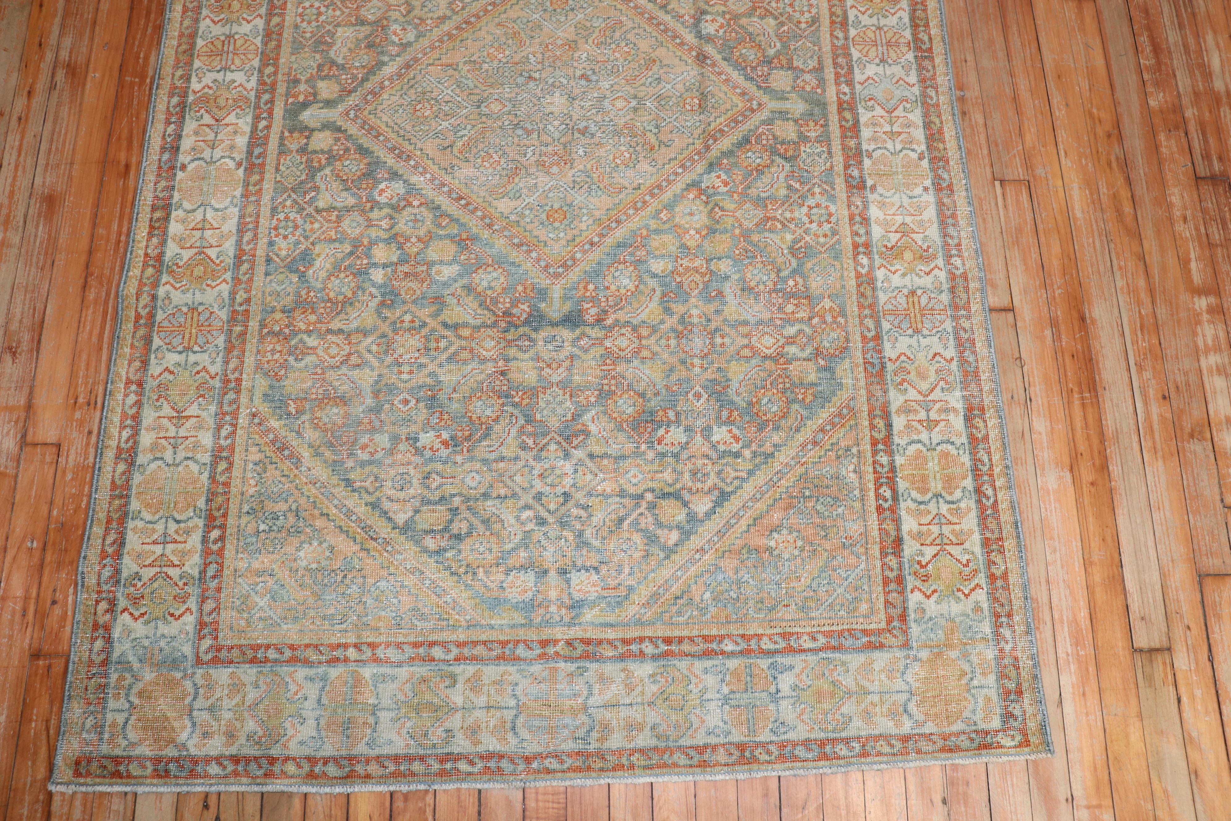 Dekorativer antiker persischer Mahal-Teppich (Persisch) im Angebot