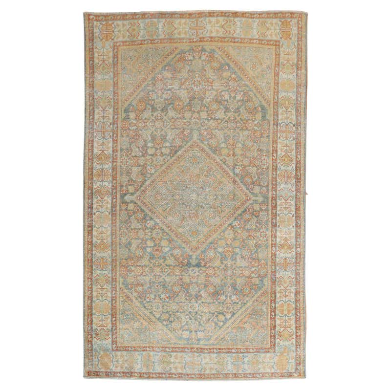Moody Antique Persian Mahal Rug For Sale at 1stDibs