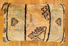Decorative Antique Persian Malayer Rug Pillow with Geometric Abstracts