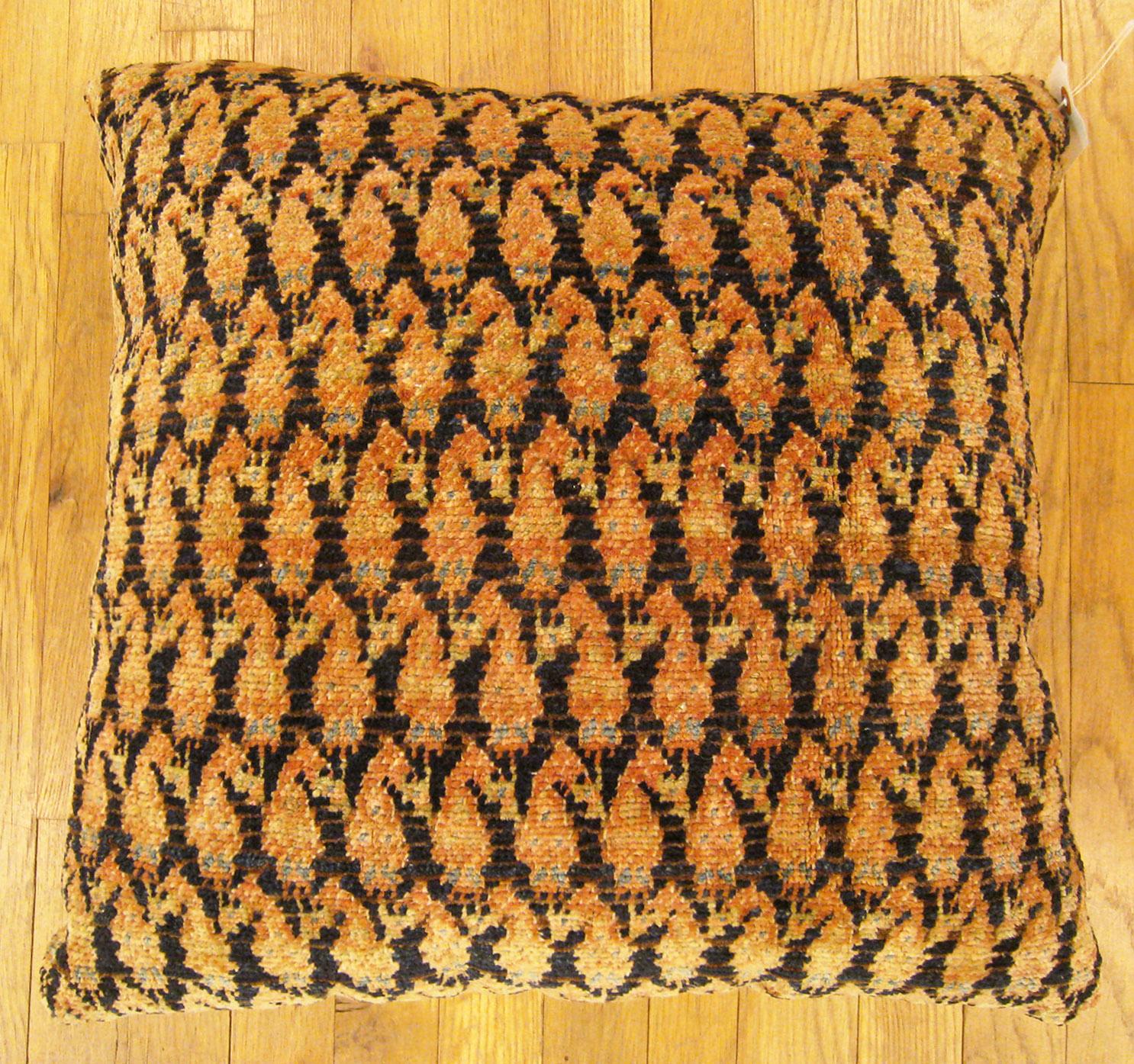 Antike persische Saraband-Teppich-Kissen; Größe 1'8