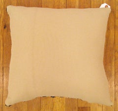 Decorative Antique Persian Saraband Carpet Pillow with A Paisley Design Allover