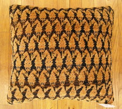 Decorative Antique Persian Saraband Carpet Pillow with A Paisley Design Allover