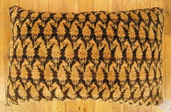 Decorative Antique Persian Saraband Carpet Pillow with A Paisley Design Allover